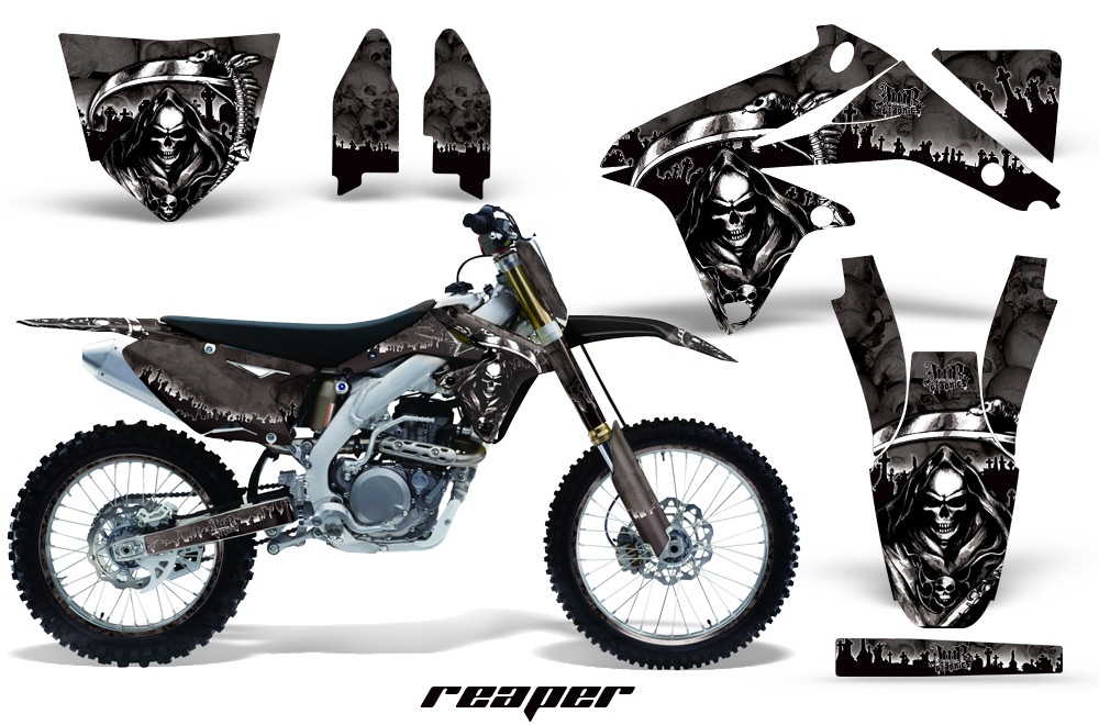 Suzuki-RMZ450 08-10 Graphics Kit Reaper Black NPs